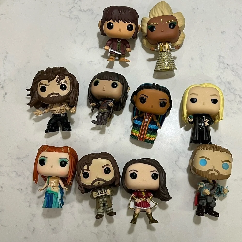 Funko pops! Set of ten funko pops. Collectible Figures